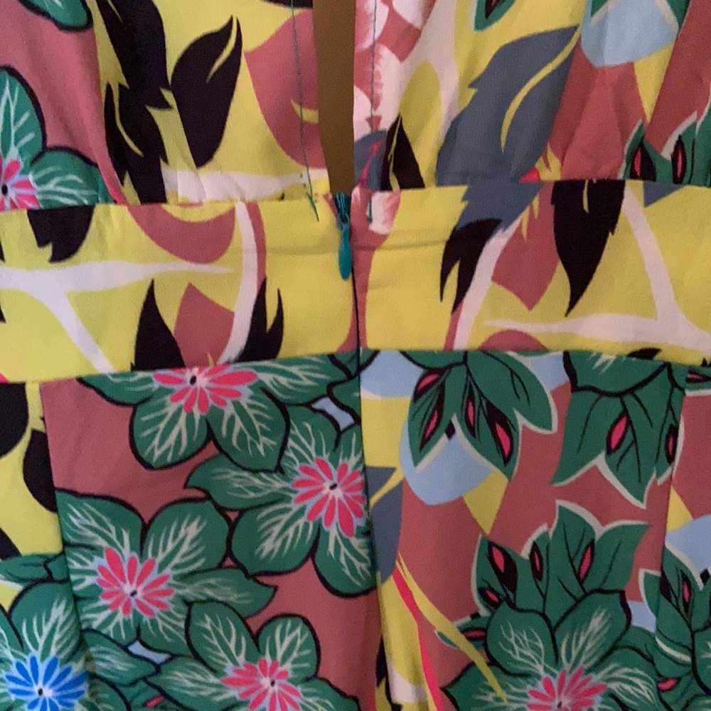 Karlie Anthropologie Tropical Kimono Jumpsuit S - Picture 6 of 11